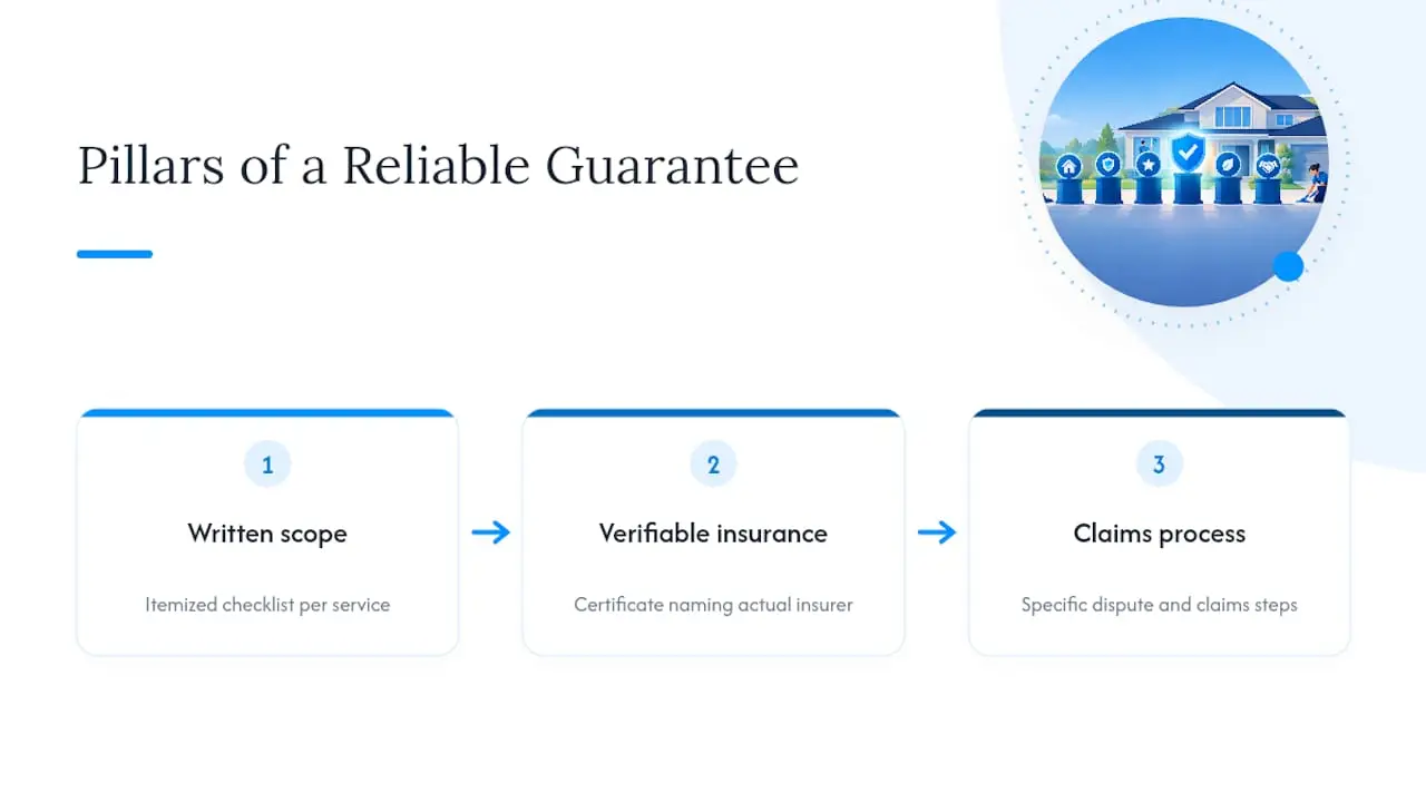 Three pillars behind a reliable cleaning guarantee