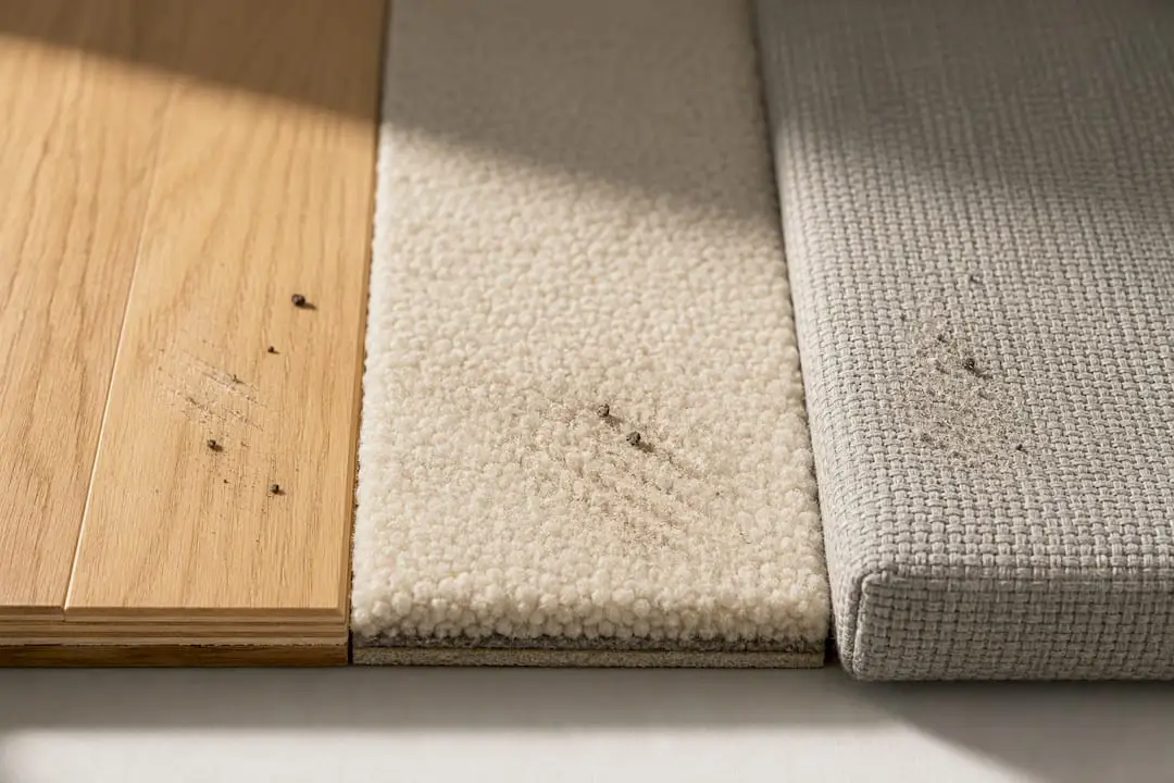 Illustration showing grit wearing household surfaces