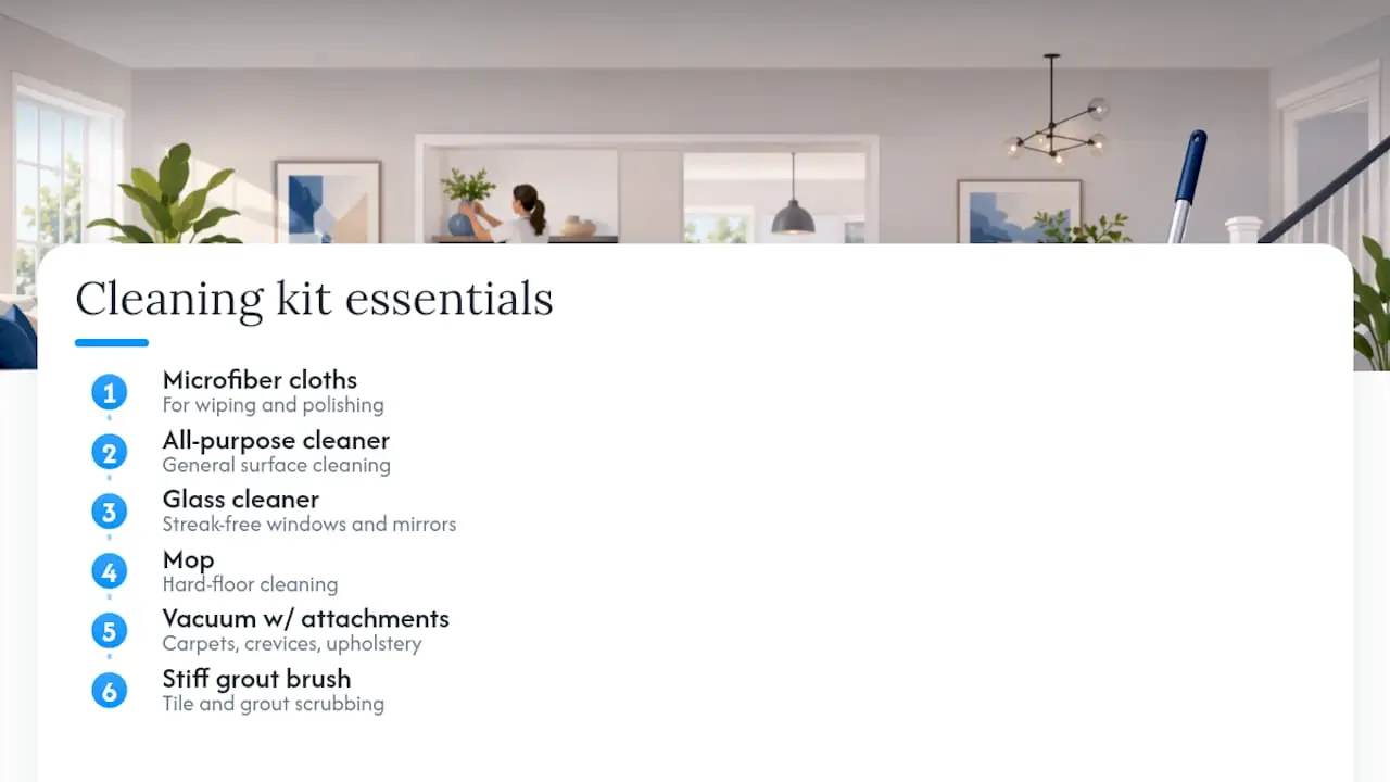Six essential pre-listing cleaning supplies